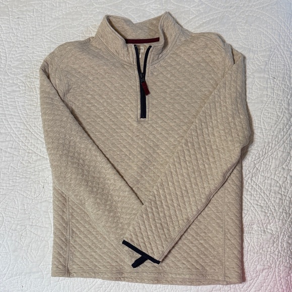 Crewcuts Beige Quilted Half-Zip Pullover - Picture 2 of 3